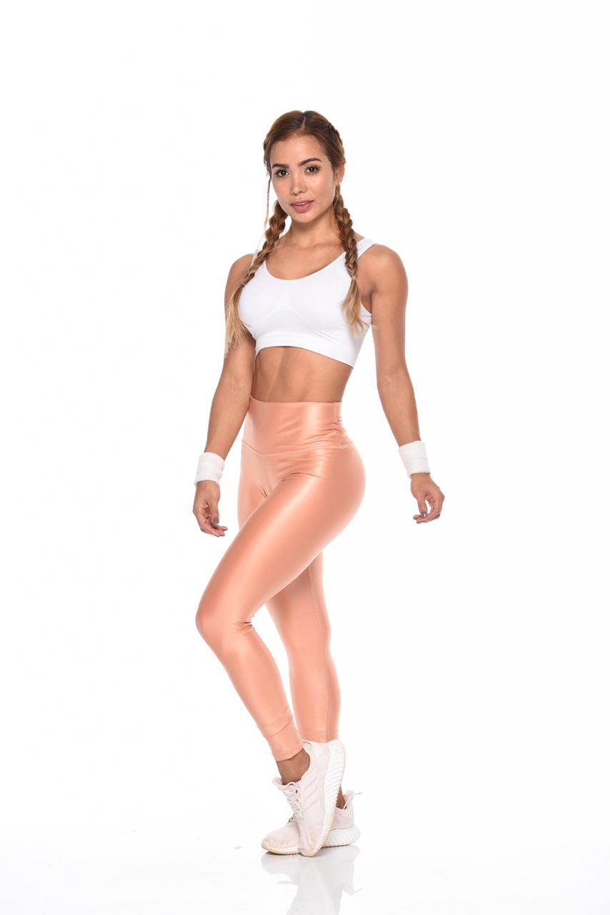 LEGGING DEPORTIVO COLOMBIANO/ CASUAL EFECTO CUERO GLOSSY