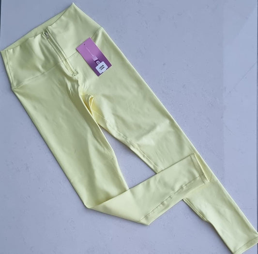 LEGGING DEPORTIVO COLOMBIANO/ CASUAL EFECTO CUERO GLOSSY CON CIERRE