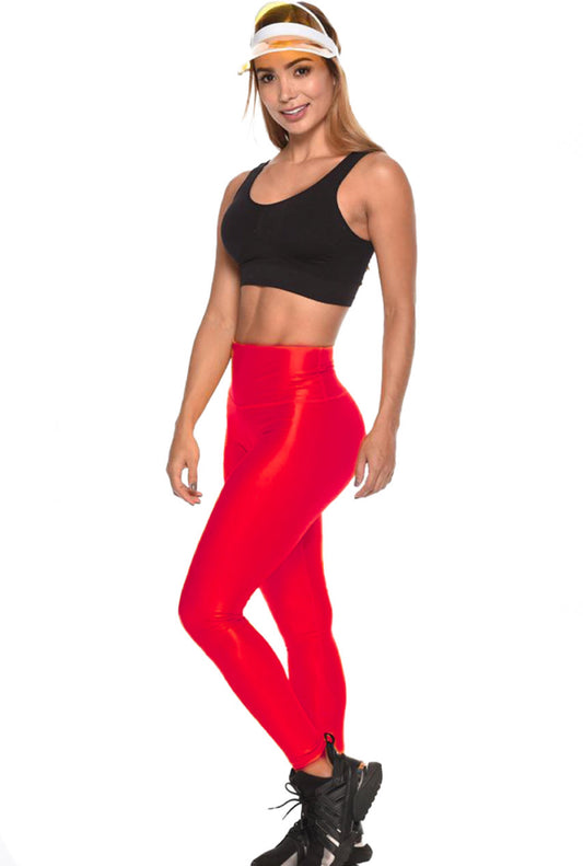 LEGGING DEPORTIVO COLOMBIANO/ CASUAL EFECTO CUERO GLOSSY