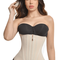 USO DIARIO / POST PARTO / POST OPERATORIO- Faja CINTURILLA ULTRA CINTURA con 15 varillas con broche y cierre crea silueta reloj de arena Marca Bella Michell
