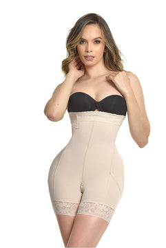 USO DIARIO / POST PARTO / POST OPERATORIO- Faja short estraple talle extra alto realce de gluteos VICTORIA BELLA MICHELL