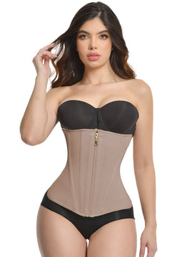 USO DIARIO / POST PARTO / POST OPERATORIO- Faja CINTURILLA ULTRA CINTURA con 15 varillas con broche y cierre crea silueta reloj de arena Marca Bella Michell