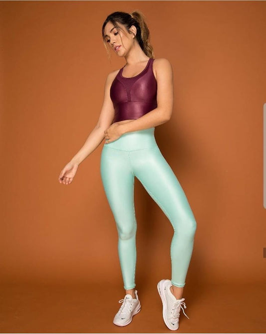 LEGGING DEPORTIVO COLOMBIANO/ CASUAL EFECTO CUERO GLOSSY