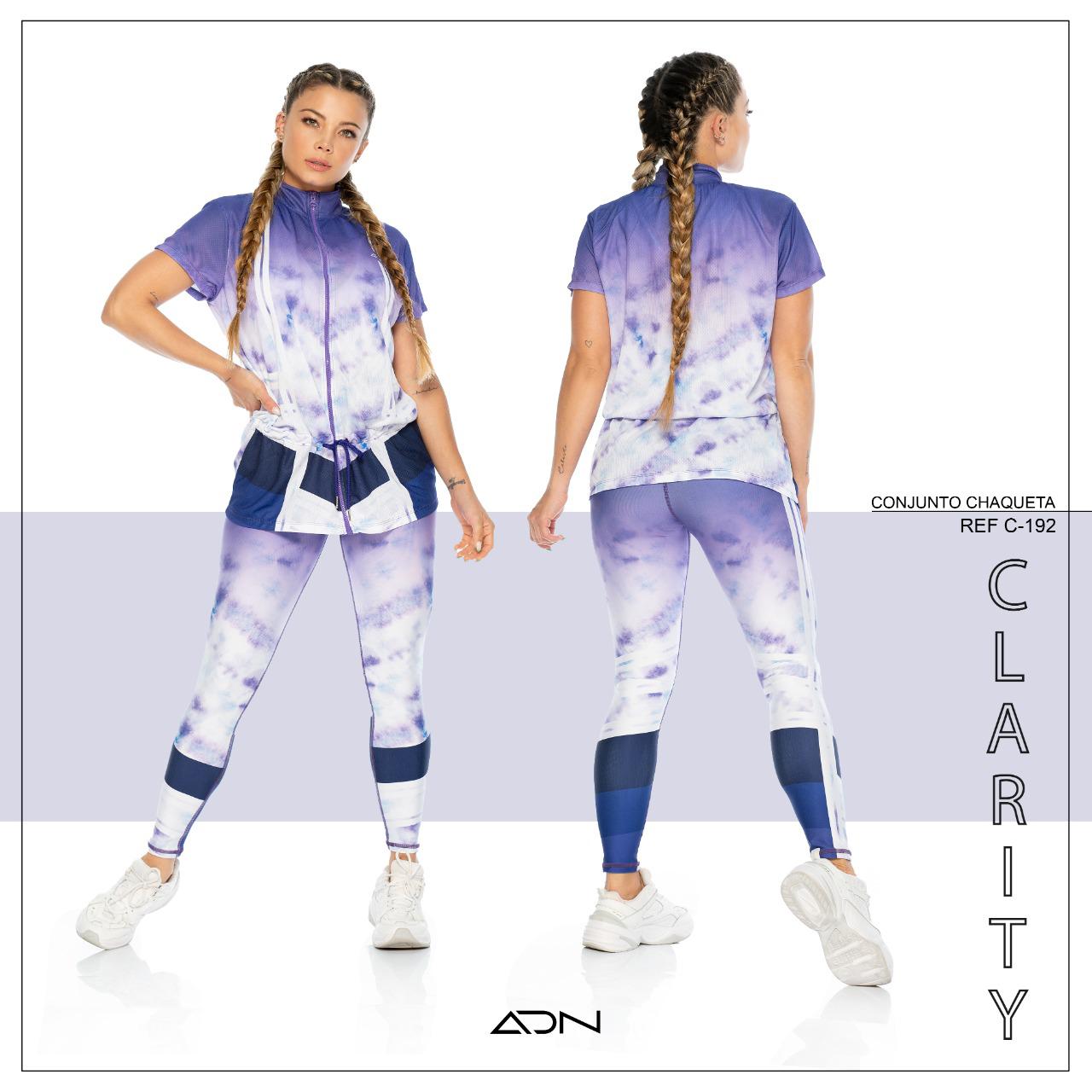 OUTFIT COLOMBIANO DEPORTIVO ADN - LEGGING Y CHAMARRA