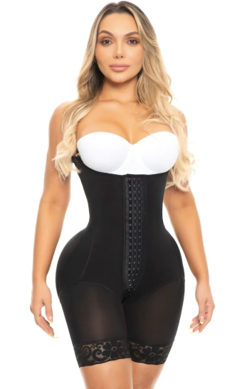 USO DIARIO / POST PARTO / POST OPERATORIO - REF 1563 Faja Colombiana tipo Short  tirante delgado Bella Michell