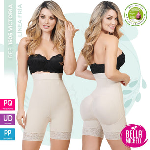 USO DIARIO O POST OPERATORIO - Faja Colombiana tipo Short talle alto POWERNET BEIGE
