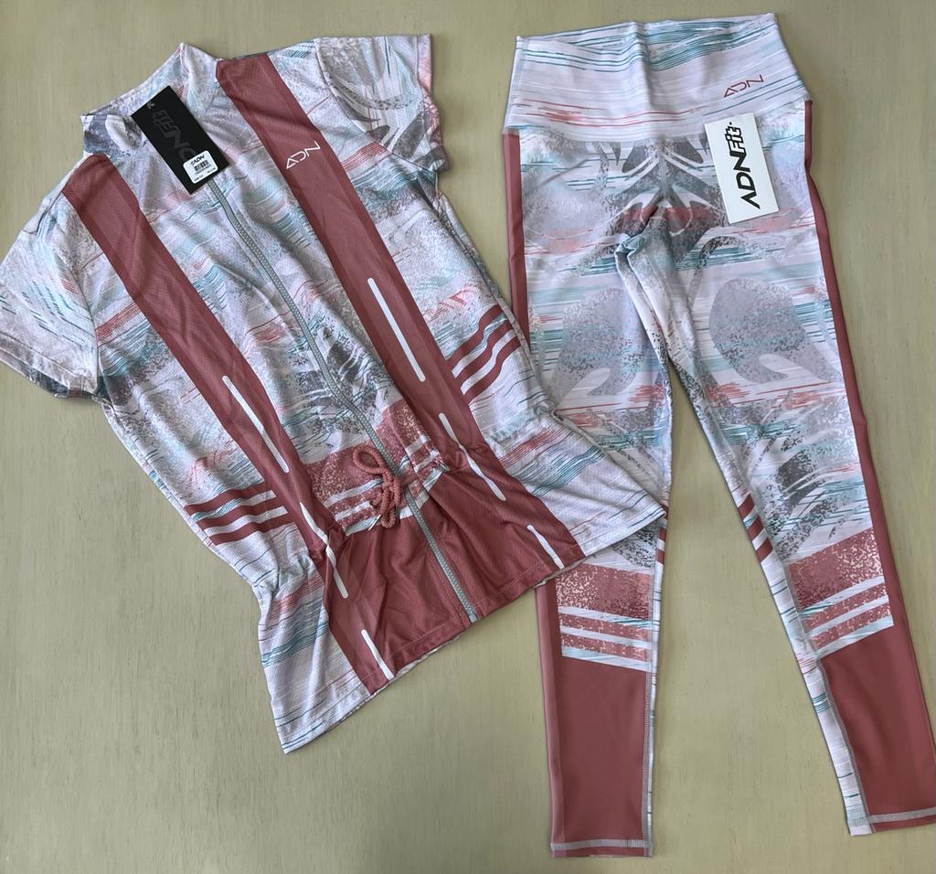 OUTFIT COLOMBIANO DEPORTIVO ADN - LEGGING Y CHAMARRA