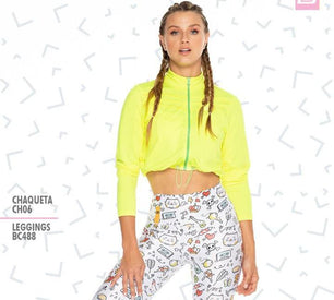 CHAMARRA TOP CROP COLOMBIANA DEPORTIVO MARCA BRANDFIT
