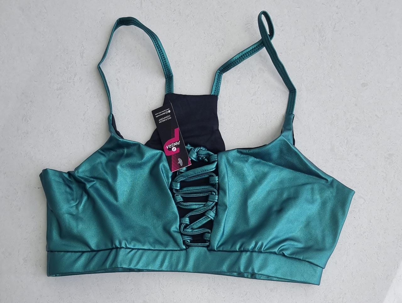 TOP CROP EFECTO CUERO COLOMBIANO MARCA PINERA