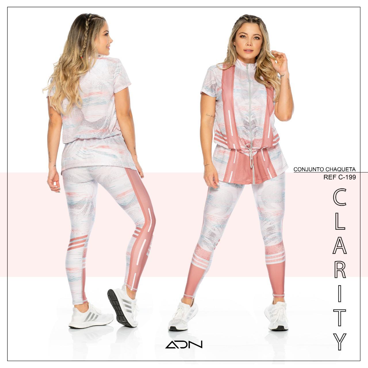 OUTFIT COLOMBIANO DEPORTIVO ADN - LEGGING Y CHAMARRA